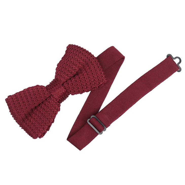 Solid Pink Bow Tie
